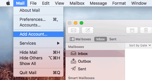 MacOSx-01 opsætning af email mac os