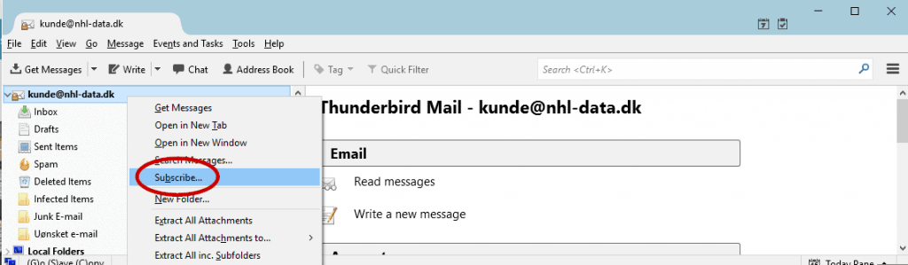 Thunderbird spam