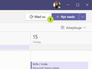 Start med at oprette mødet