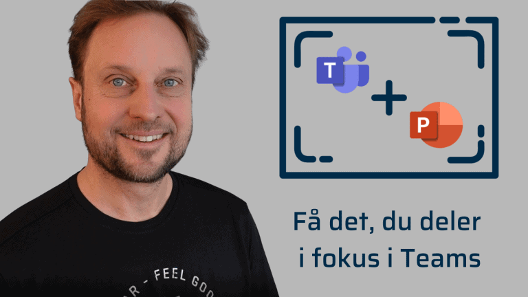 Sæt det, der deles i fokus med fokusfunktionen i Microsoft Teams