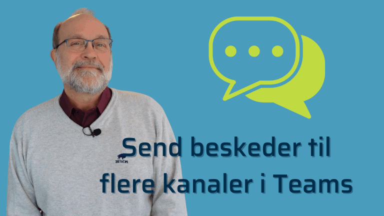 send beskeder til flere kanaler i Teams