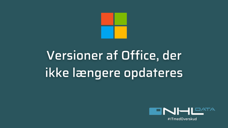Versioner af Office der ikke længere opdateres