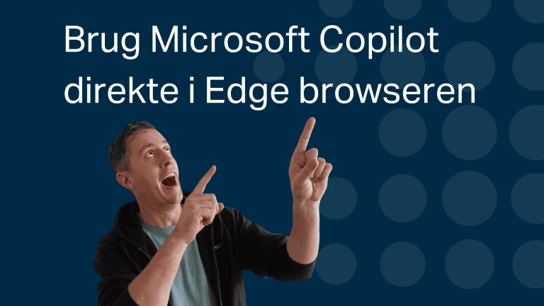 brug Microsoft copilot direkte i Edge browseren