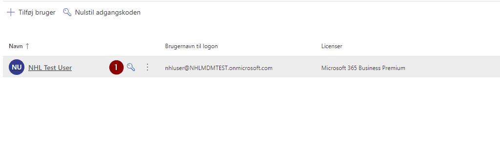 Glemt adgangskode O365